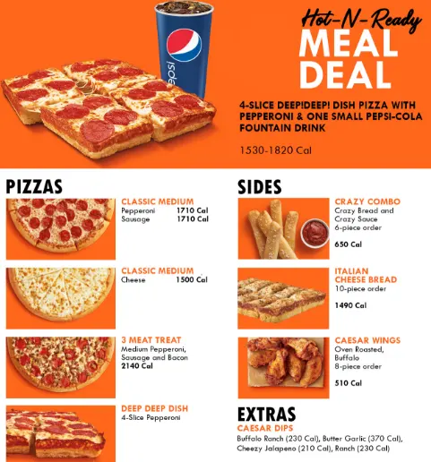 The Little Caesars Menu Overview