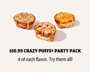Crazy Puffs Party Pack deal