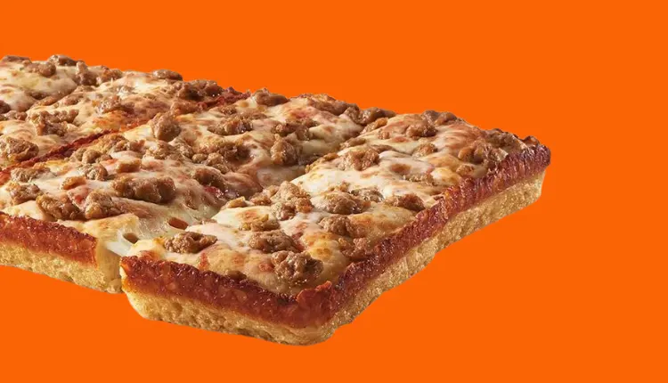 Little Caesars Detroit-Style Deep Dish Sausage Pizza Price & Calories